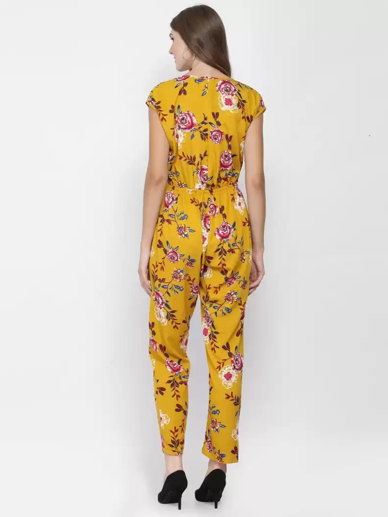 Stacked Flame Printed Women Jumpsuit