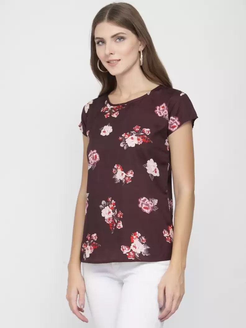 TANDUL  Casual Regular Sleeves Printed Women Multicolor Top