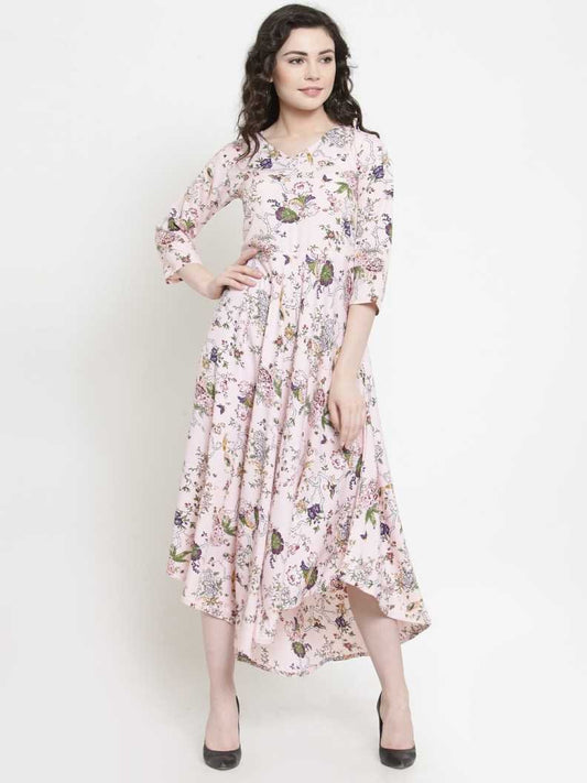 Women A-line Multicolor Dress