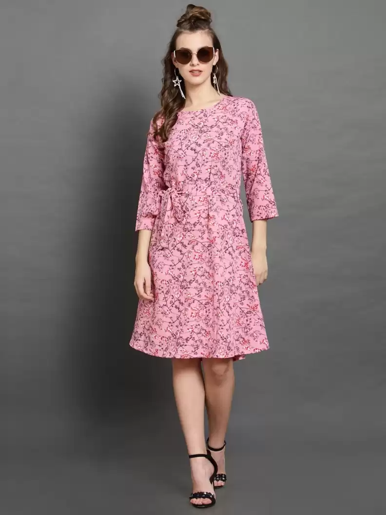 TANDUL  Women Fit and Flare Multicolor Dress