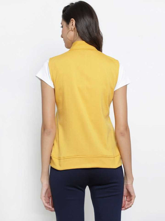 TANDUL  Sleeveless Solid Women Casual Jacket
