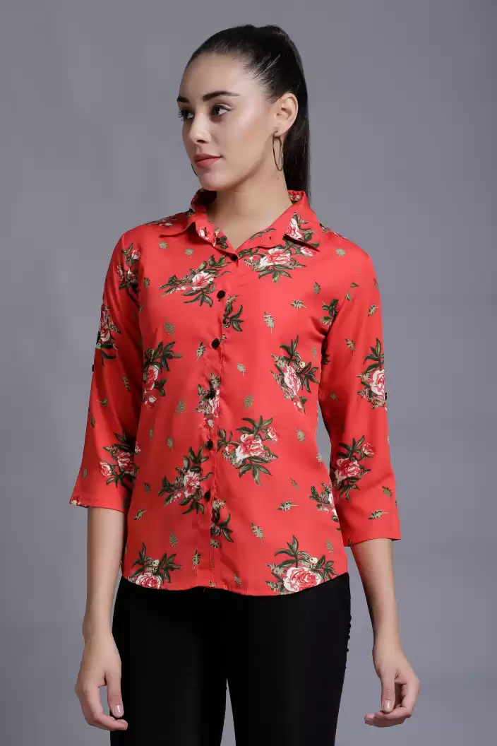 TANDUL  Women Regular Fit Printed Formal Shirt