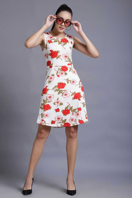 Women A-line Multicolor Dress