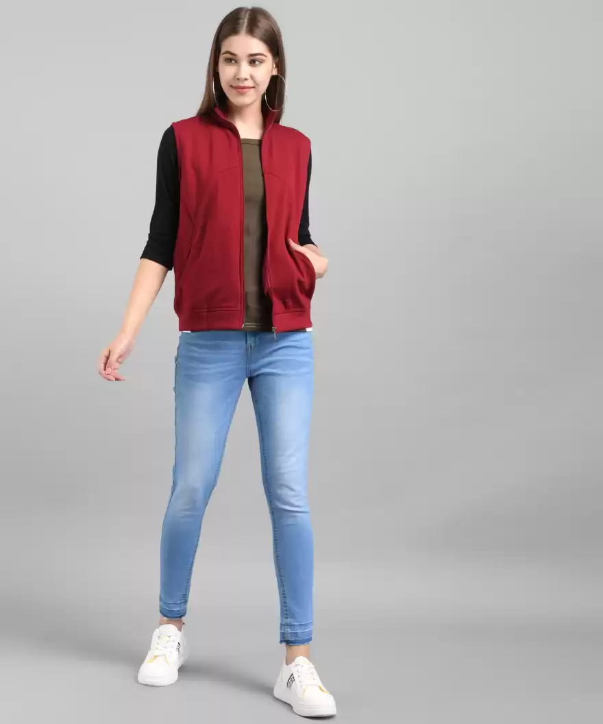 TANDUL  Sleeveless Solid Women Jacket