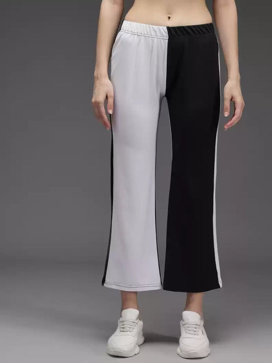 Stacked Flame  Regular Fit Women Multicolor Lycra Blend Trousers