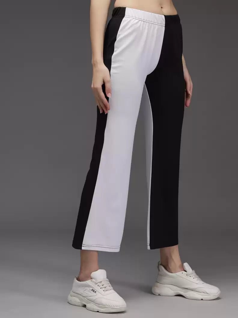 Stacked Flame  Regular Fit Women Multicolor Lycra Blend Trousers