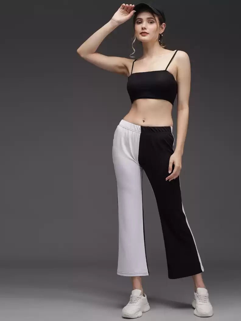 Stacked Flame  Regular Fit Women Multicolor Lycra Blend Trousers