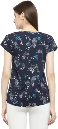 Casual Solid Women Multicolor Top