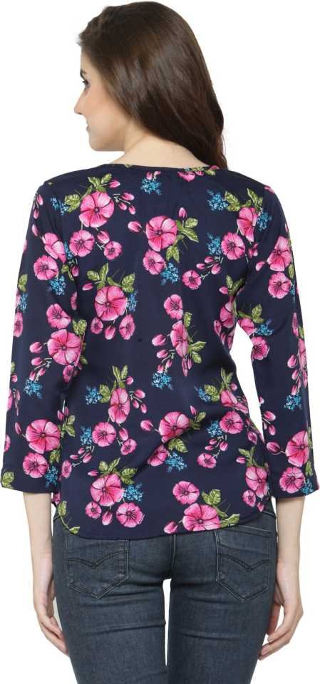 Casual Printed Women Multicolor Top