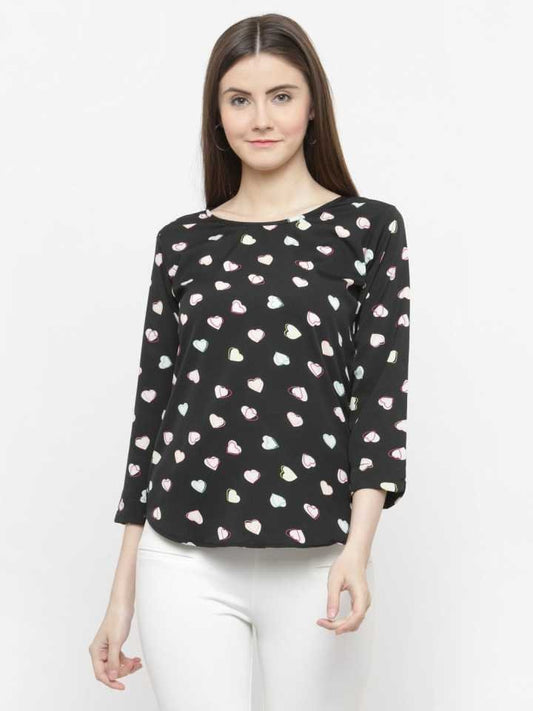 TANDUL  Casual Regular Sleeves Printed Women Multicolor Top
