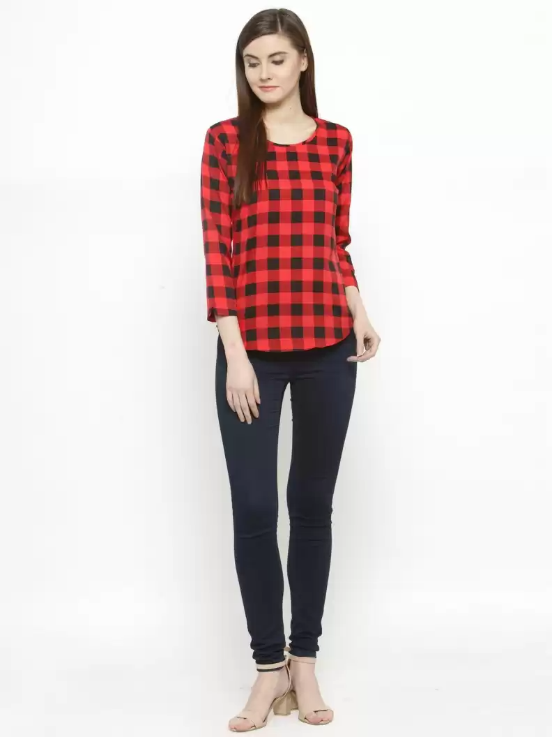 TANDUL  Casual Regular Sleeves Printed Women Multicolor Top