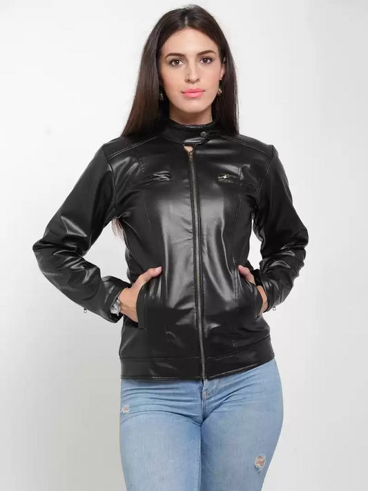 TANDUL  Full Sleeve Solid Women Riding Jacket